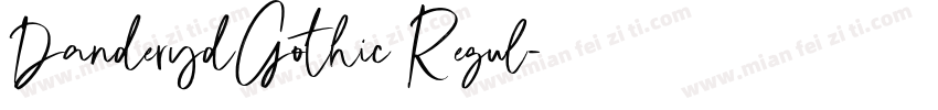 DanderydGothic Regul字体转换